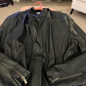 a new day Black Faux Leather Jacket